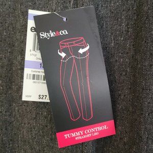 NWT's _Style & Co Stretch Brown Tweed Trousers_Size 18